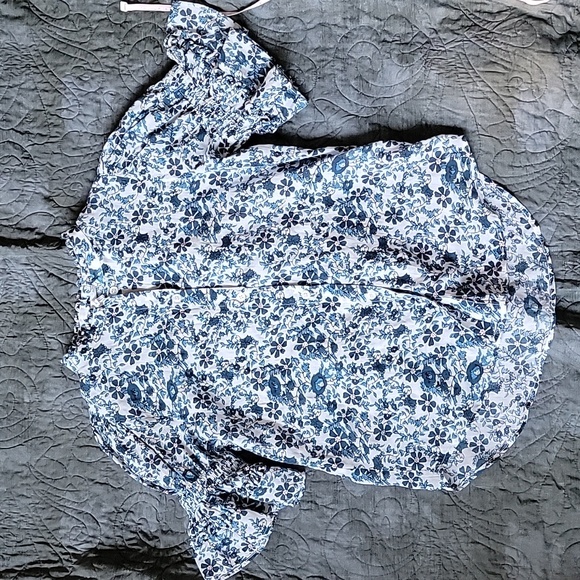 Apiece Apart Los Altos Floral Navy Top Size 2 - Picture 4 of 10